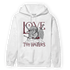 Burgundy 5s Hoodie Match Love Thy Haters Angel - NastyJamz