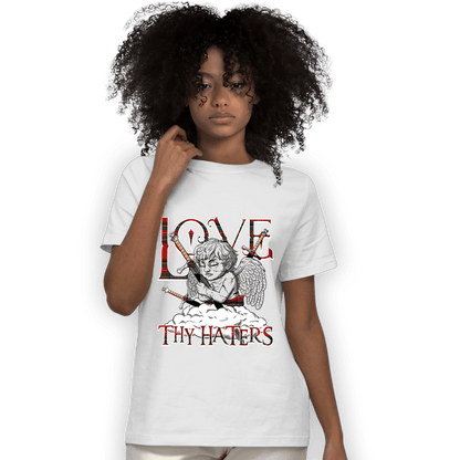 Plaid 5s T Shirt Match Love Thy Haters Angel - NastyJamz