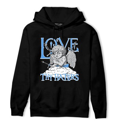 University Blue 5s Hoodie Match Love Thy Haters Angel - NastyJamz