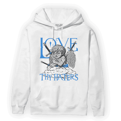 University Blue 5s Hoodie Match Love Thy Haters Angel - NastyJamz
