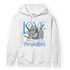 University Blue 5s Hoodie Match Love Thy Haters Angel - NastyJamz