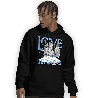 University Blue 5s Hoodie Match Love Thy Haters Angel - NastyJamz