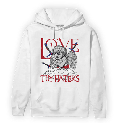 Playoffs 8s Hoodie Match Love Thy Haters Angel - NastyJamz