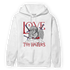 Playoffs 8s Hoodie Match Love Thy Haters Angel - NastyJamz
