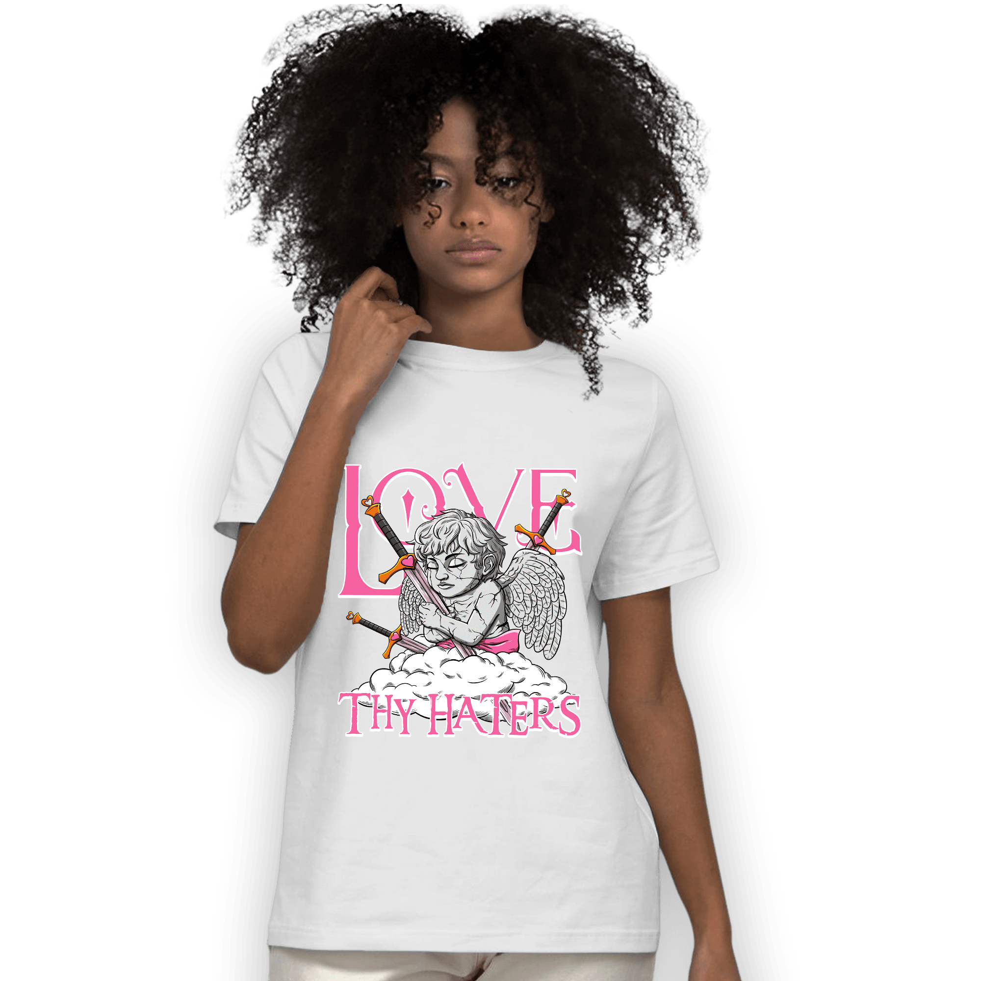SB Dunk Blossom T Shirt Match Love Thy Haters Angel - NastyJamz