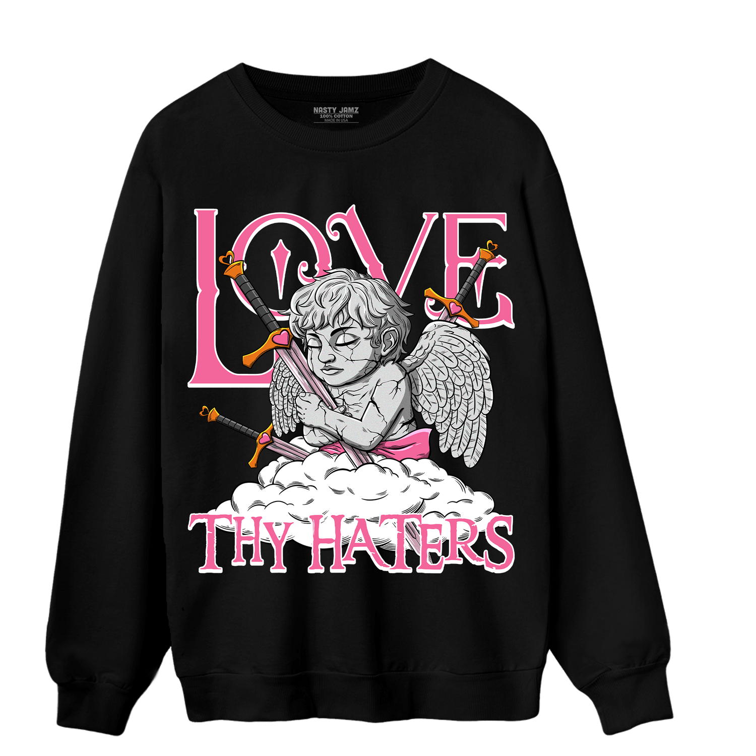 SB Dunk Blossom Sweatshirt Match Love Thy Haters Angel - NastyJamz