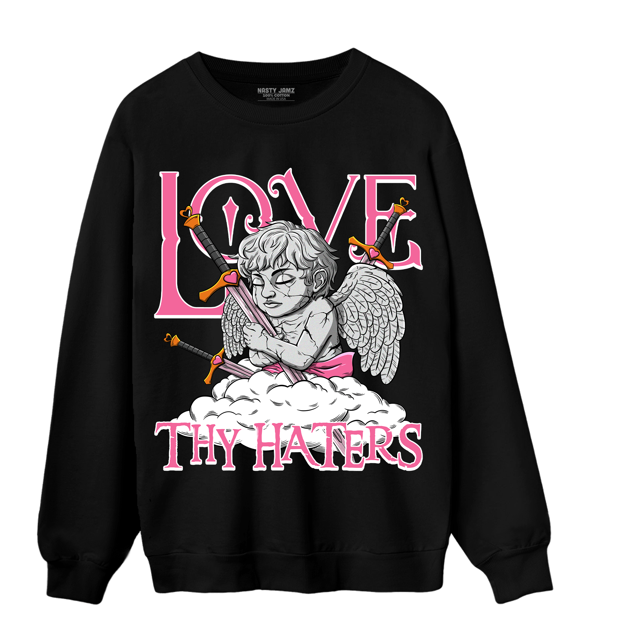 SB Dunk Blossom Sweatshirt Match Love Thy Haters Angel - NastyJamz