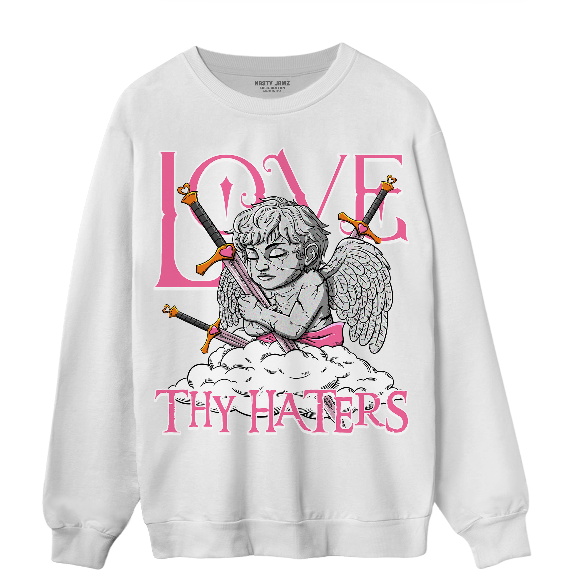 SB Dunk Blossom Sweatshirt Match Love Thy Haters Angel - NastyJamz