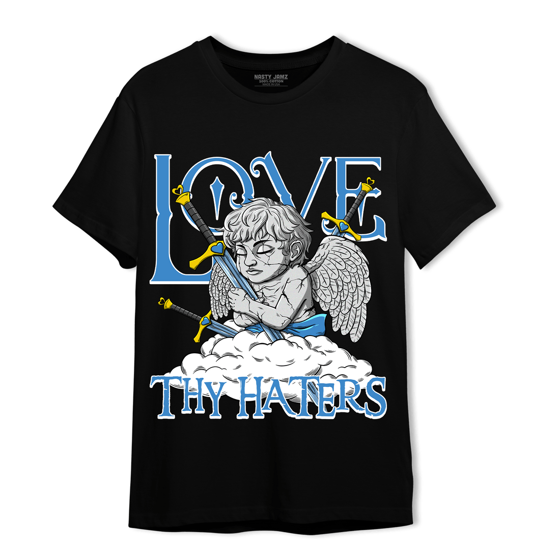 SB Dunk Bubbles T Shirt Match Love Thy Haters Angel - NastyJamz