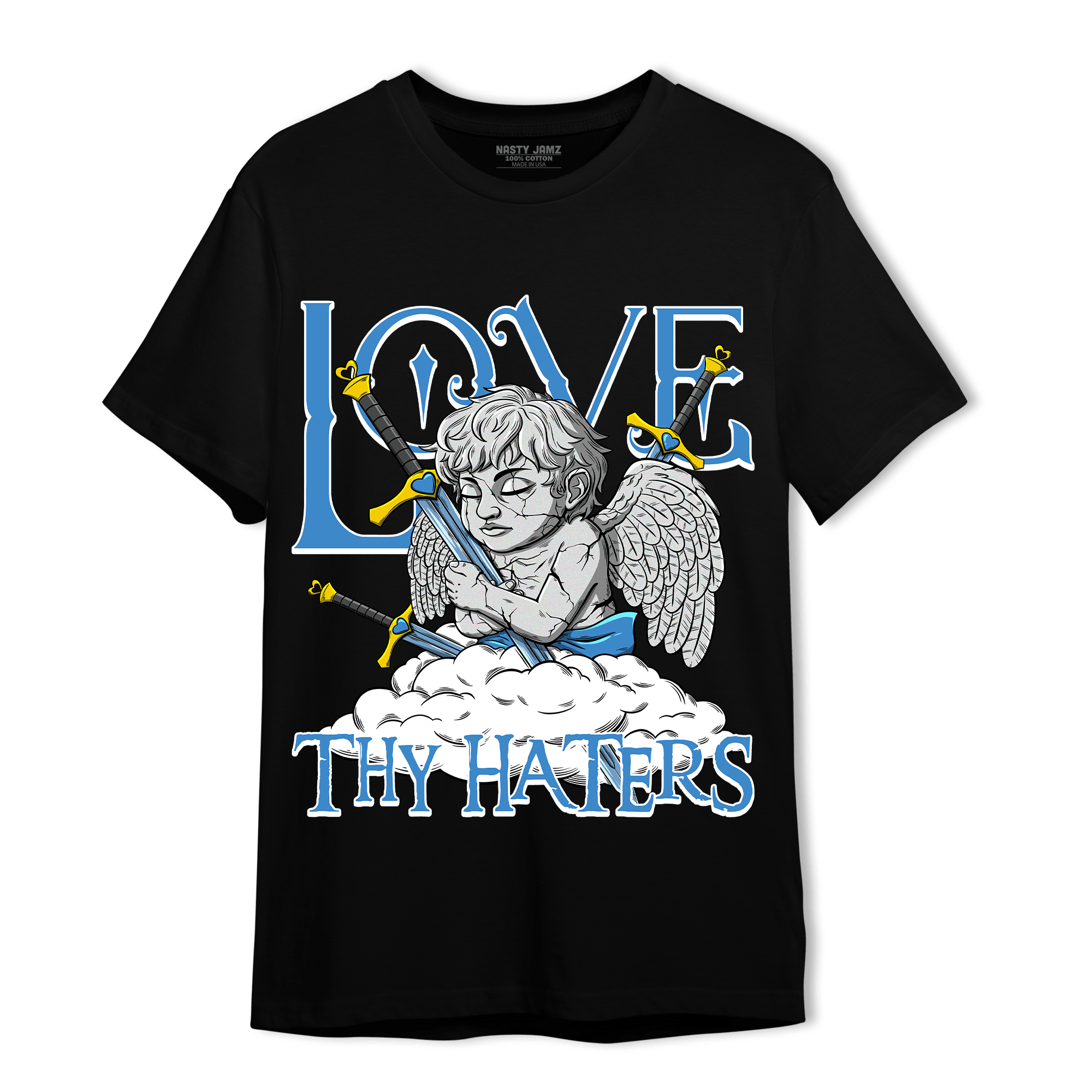 SB Dunk Bubbles T Shirt Match Love Thy Haters Angel - NastyJamz