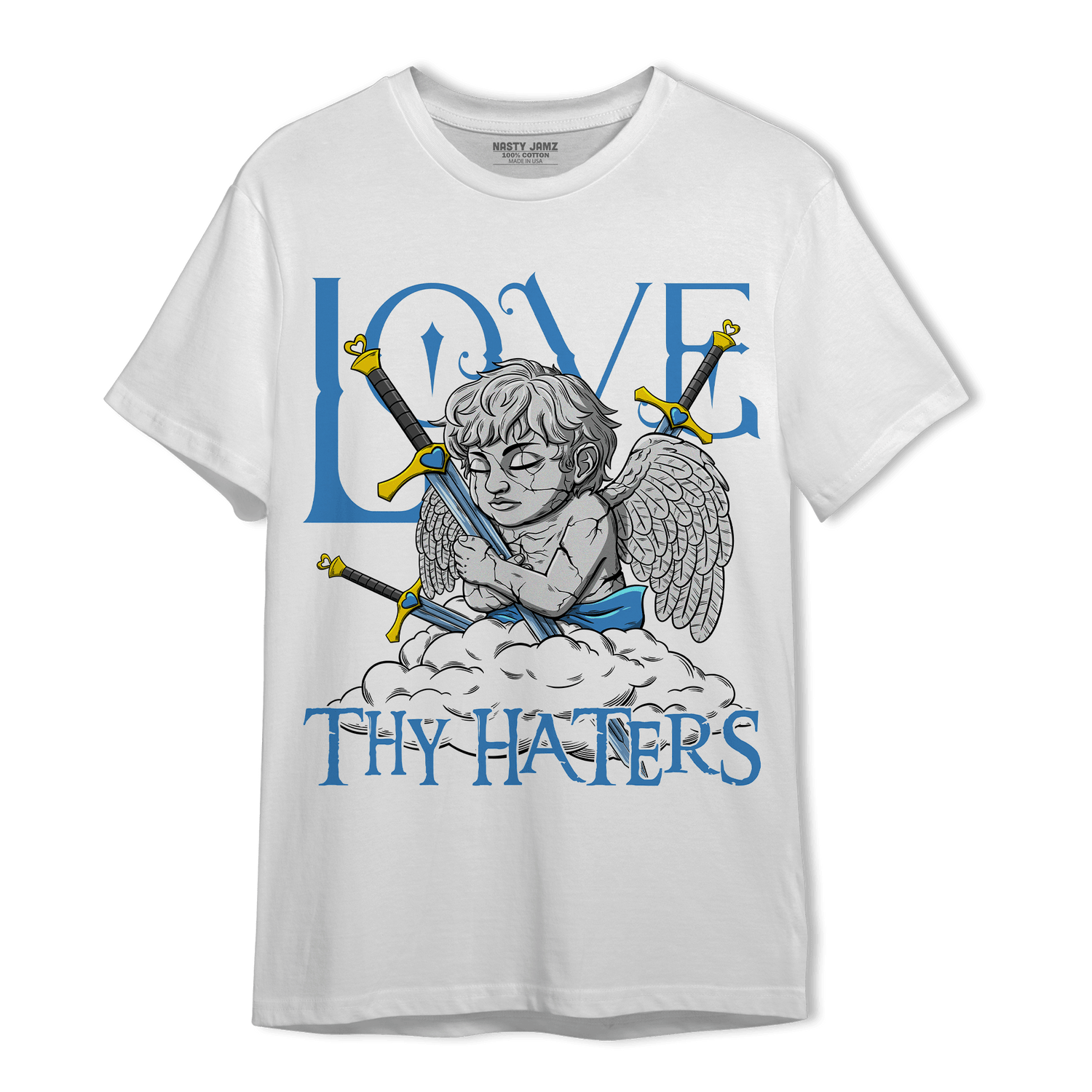 SB Dunk Bubbles T Shirt Match Love Thy Haters Angel - NastyJamz