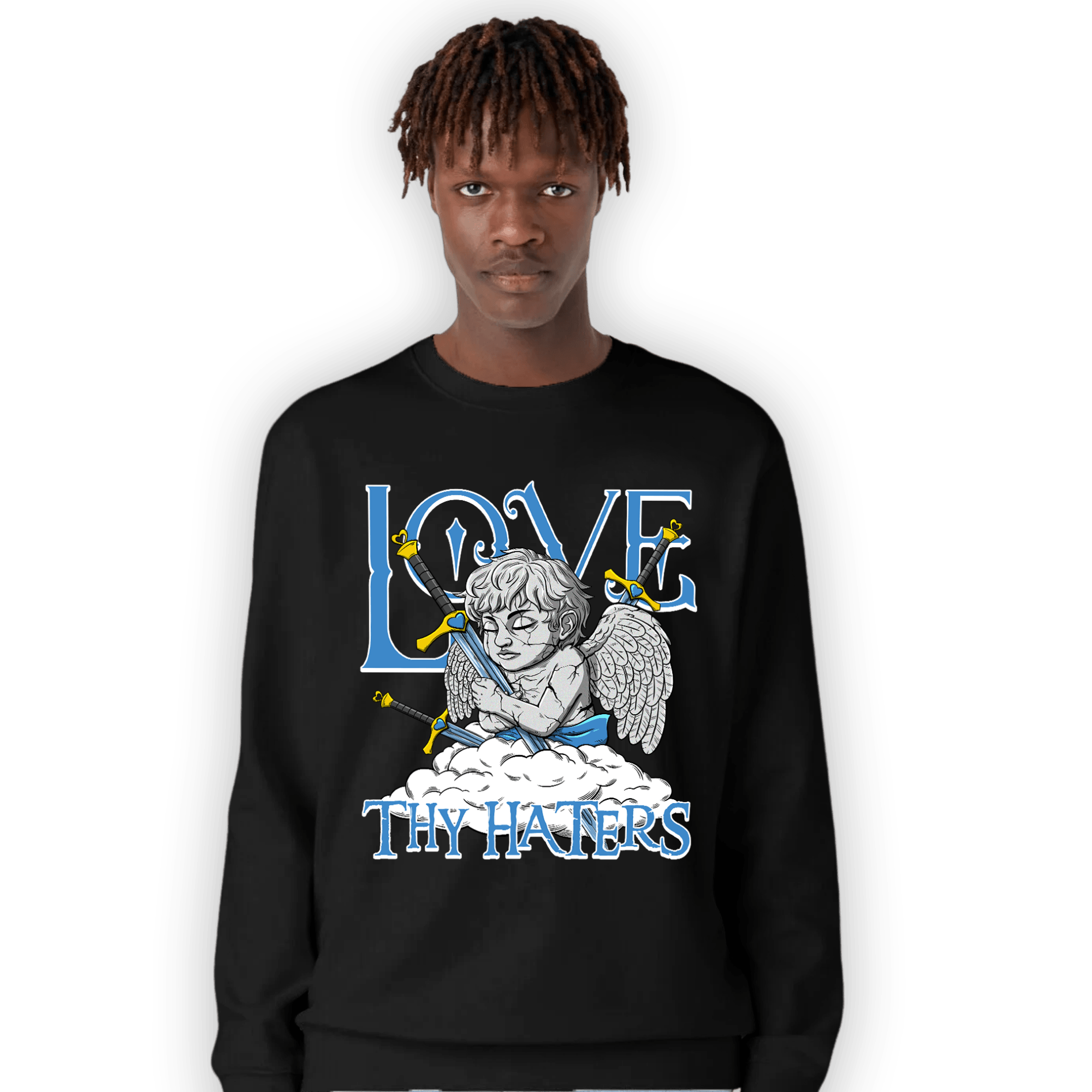 SB Dunk Bubbles Sweatshirt Match Love Thy Haters Angel - NastyJamz