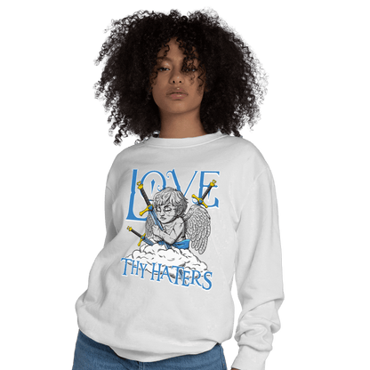 SB Dunk Bubbles Sweatshirt Match Love Thy Haters Angel - NastyJamz