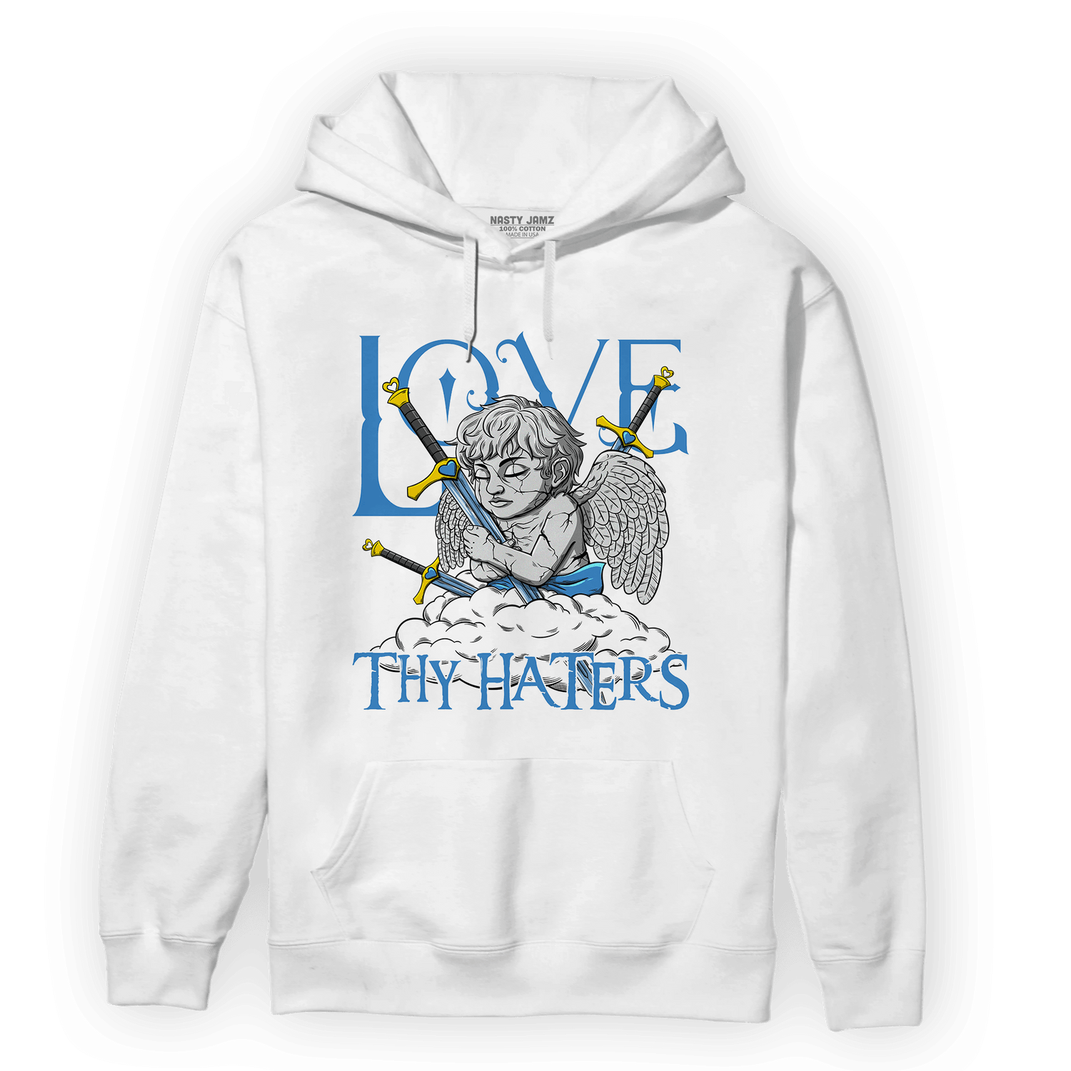 SB Dunk Bubbles Hoodie Match Love Thy Haters Angel - NastyJamz