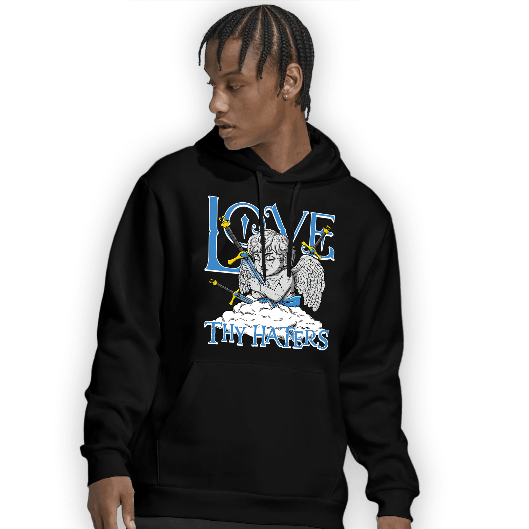 SB Dunk Bubbles Hoodie Match Love Thy Haters Angel - NastyJamz