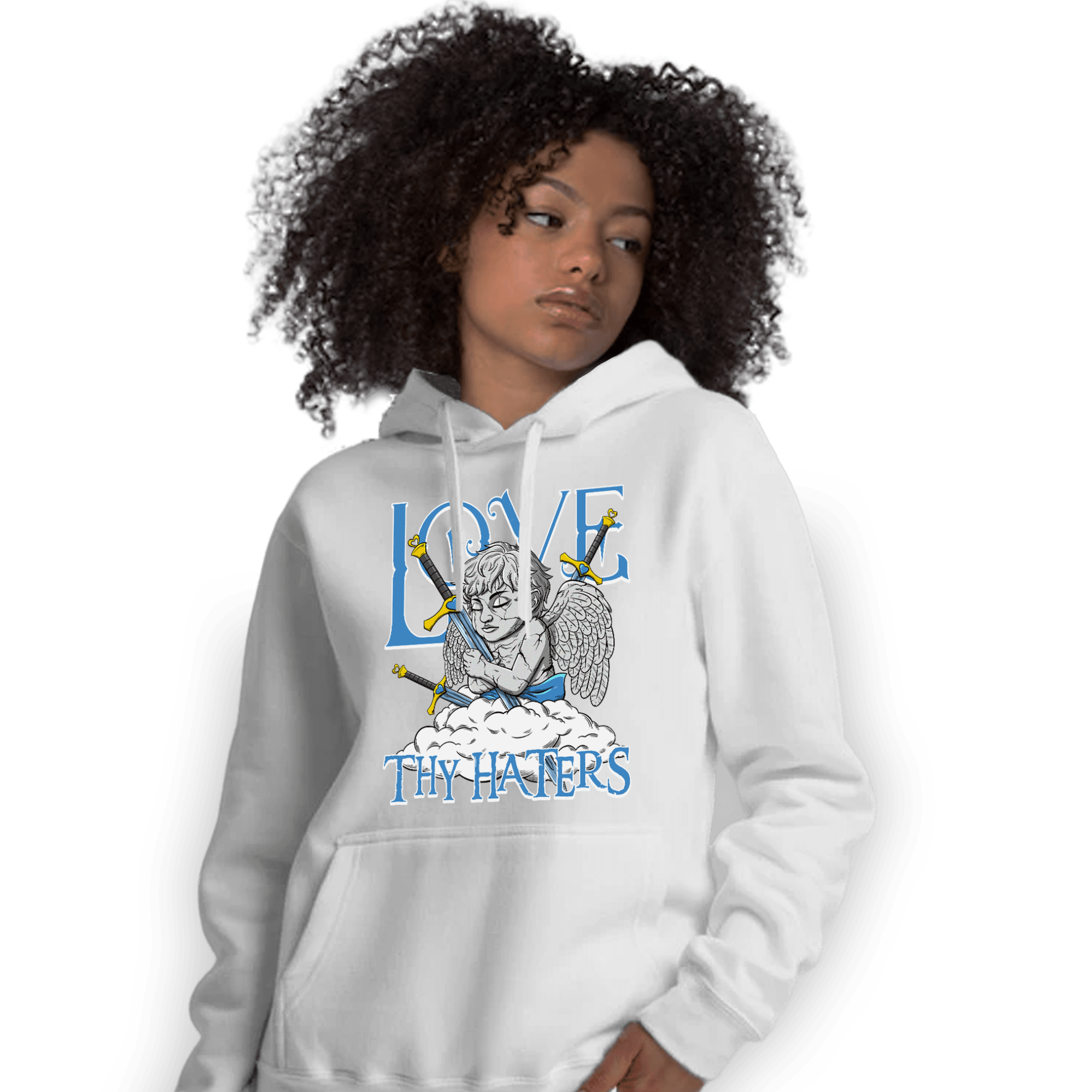 SB Dunk Bubbles Hoodie Match Love Thy Haters Angel - NastyJamz