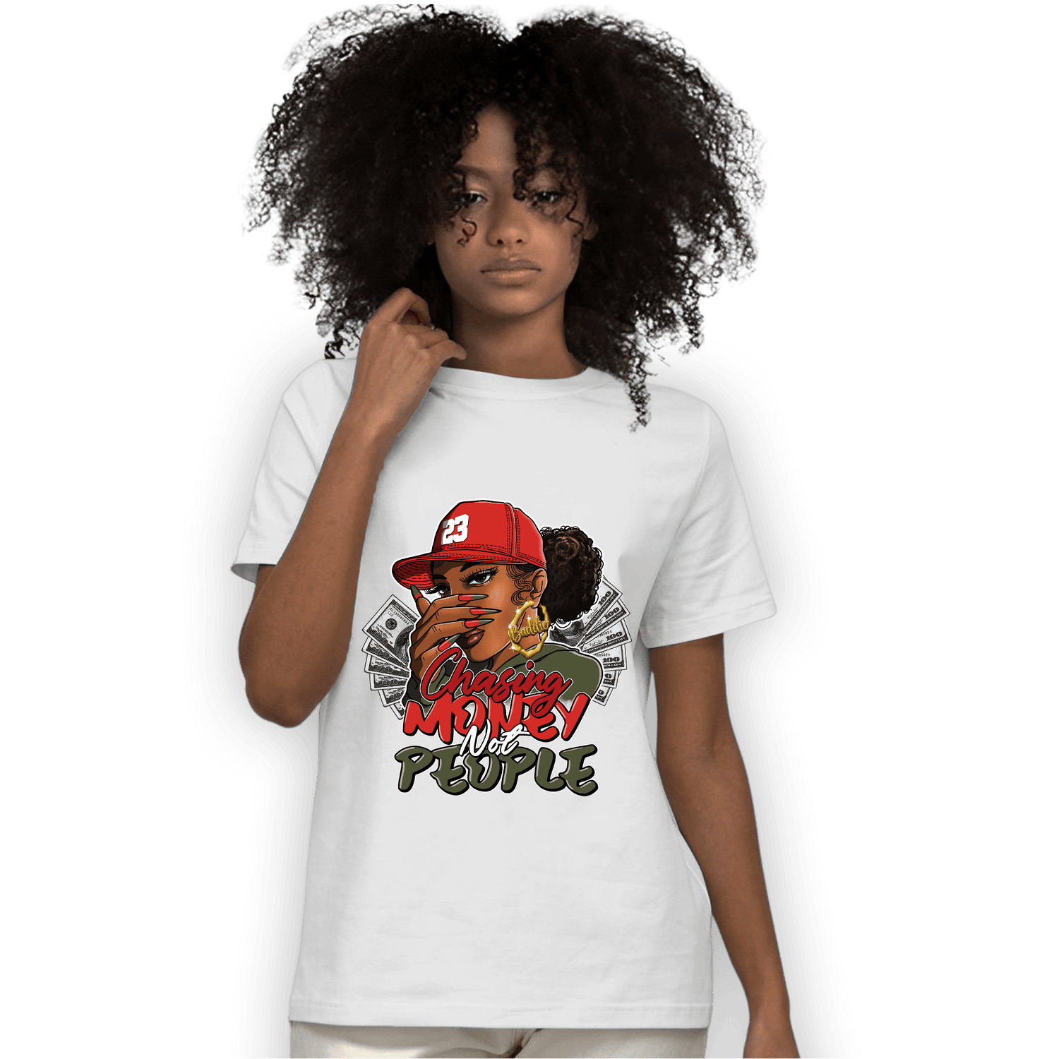 Dunk Low Mystic Red T Shirt Match Melanin Chasing Money - NastyJamz