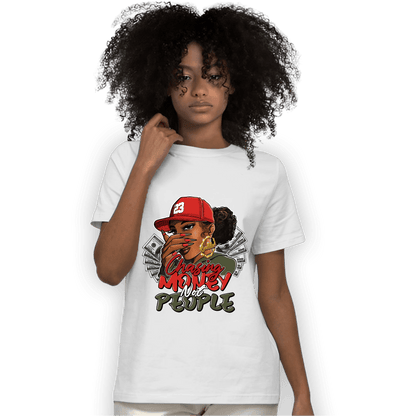 Dunk Low Mystic Red T Shirt Match Melanin Chasing Money - NastyJamz