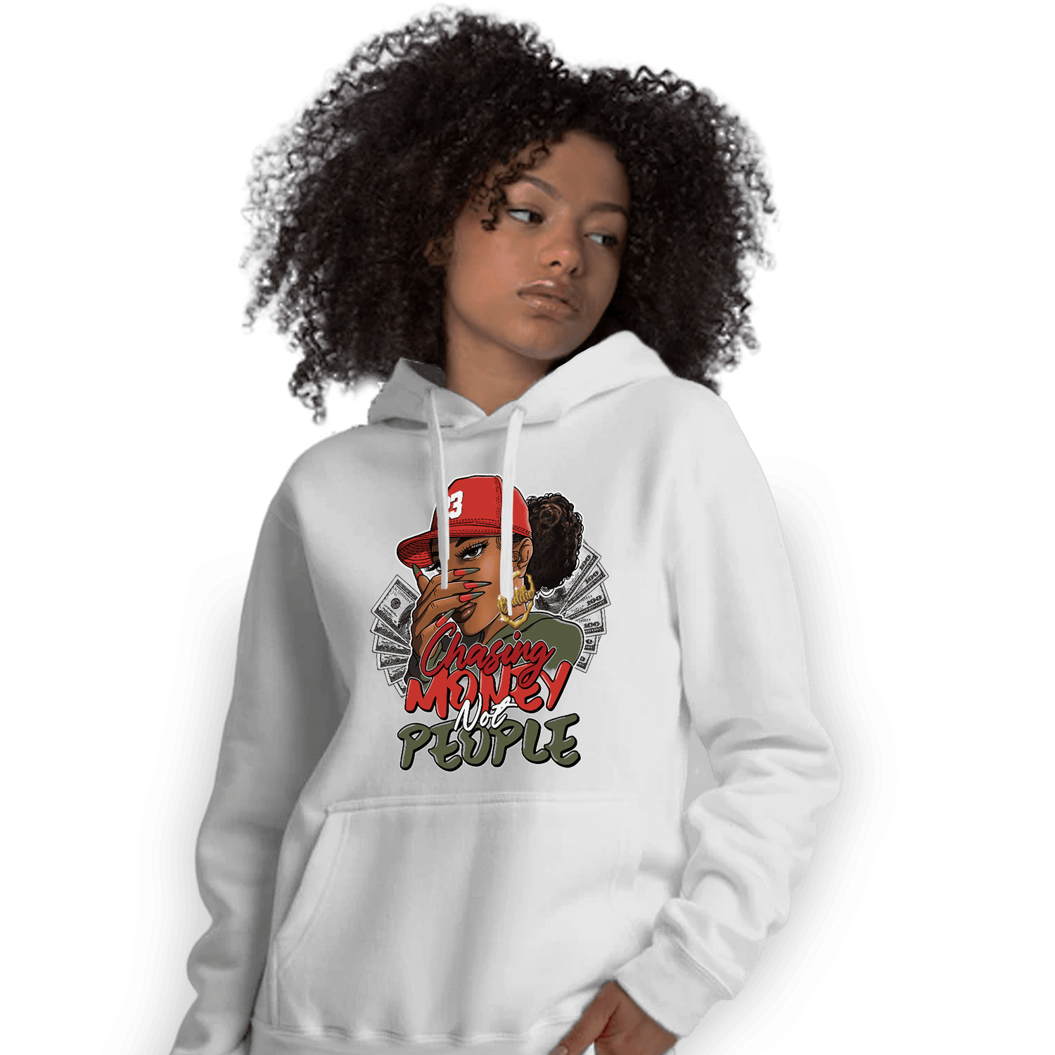 Dunk Low Mystic Red Hoodie Match Melanin Chasing Money - NastyJamz