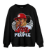 Cherry 11s Sweatshirt Match Melanin Chasing Money - NastyJamz