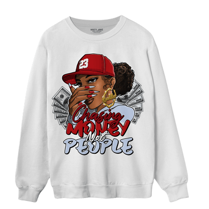 Cherry 11s Sweatshirt Match Melanin Chasing Money - NastyJamz