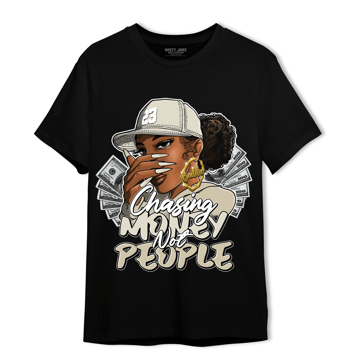 Gratitude 11s T Shirt Match Melanin Chasing Money - NastyJamz