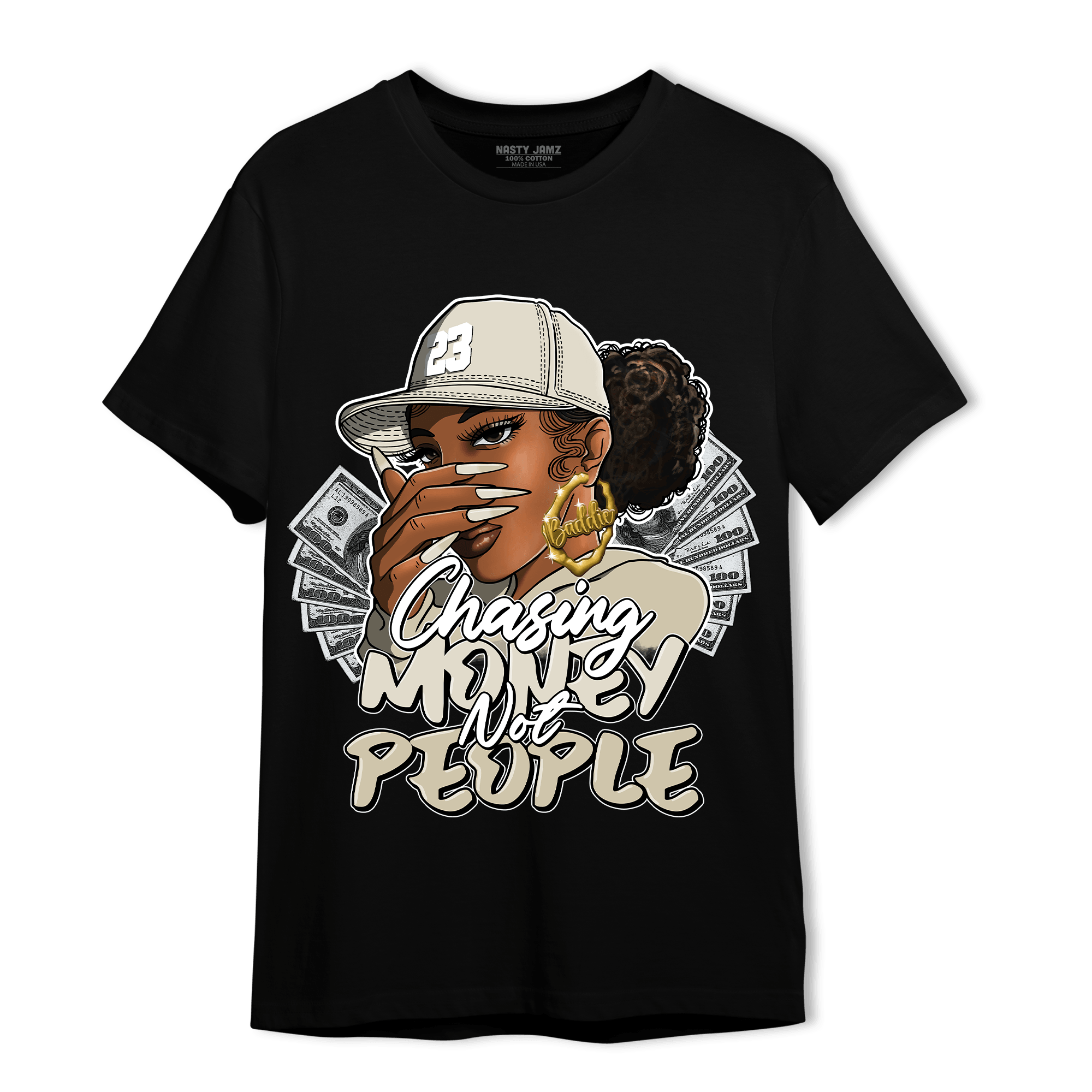 Gratitude 11s T Shirt Match Melanin Chasing Money - NastyJamz