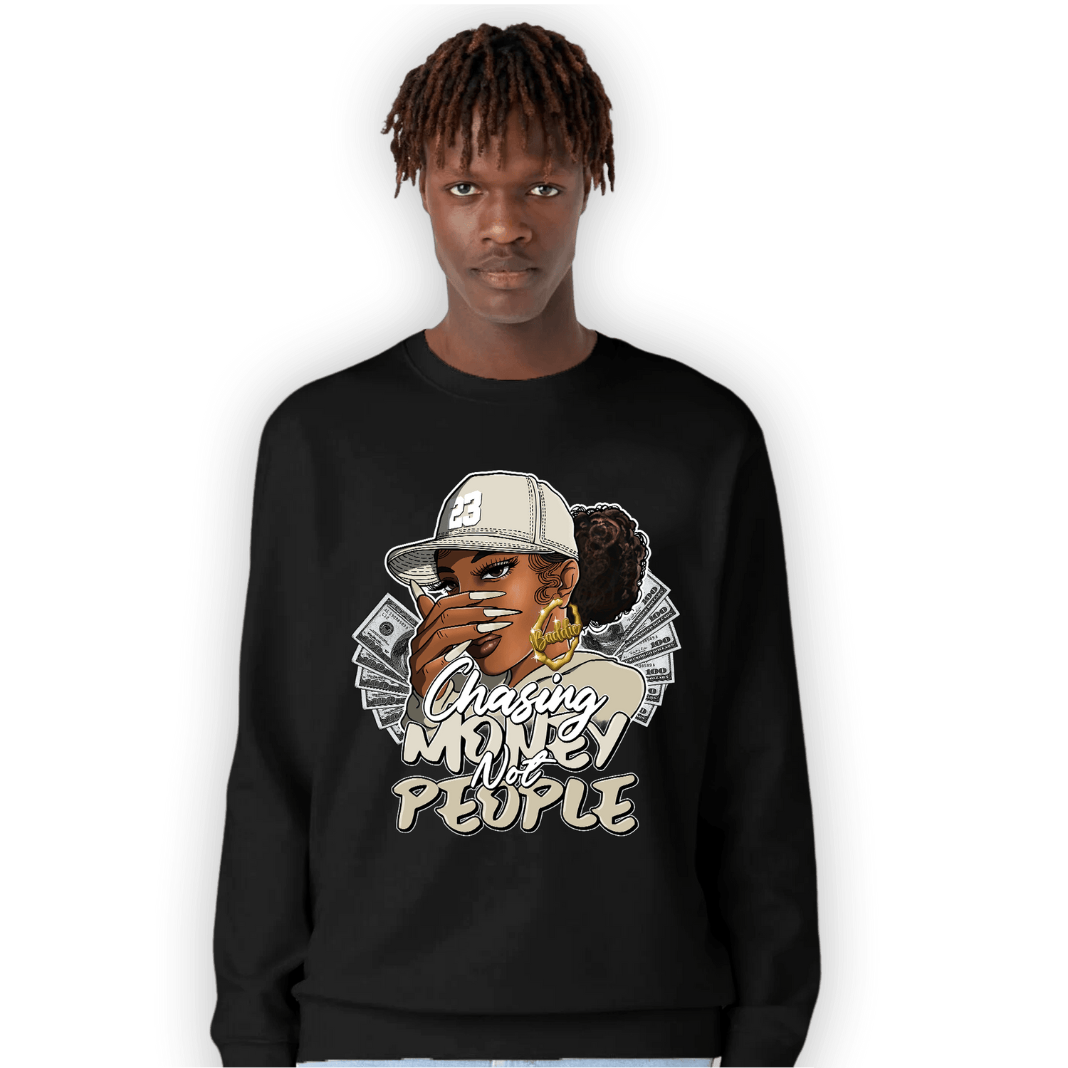 Gratitude 11s Sweatshirt Match Melanin Chasing Money - NastyJamz