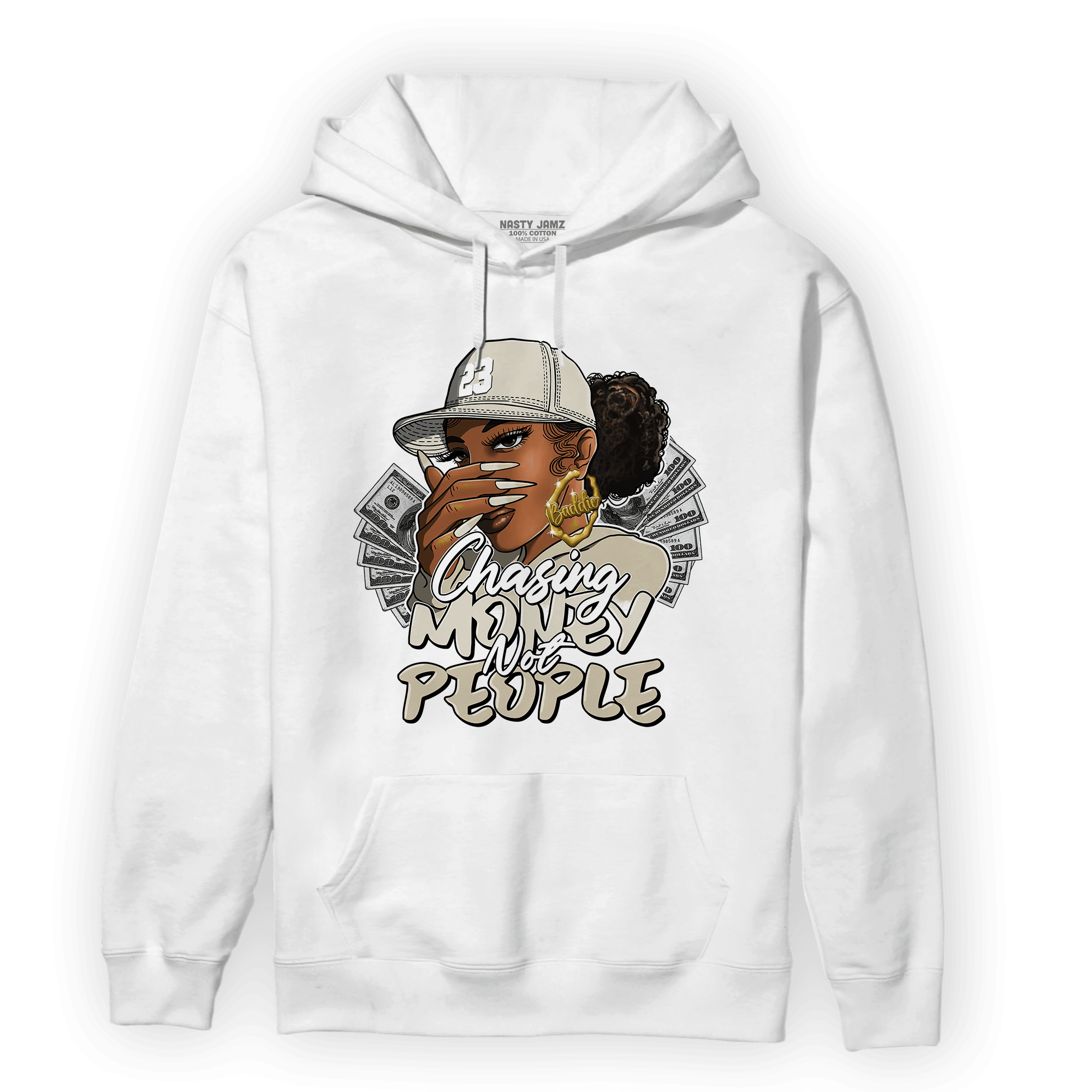 Gratitude 11s Hoodie Match Melanin Chasing Money - NastyJamz