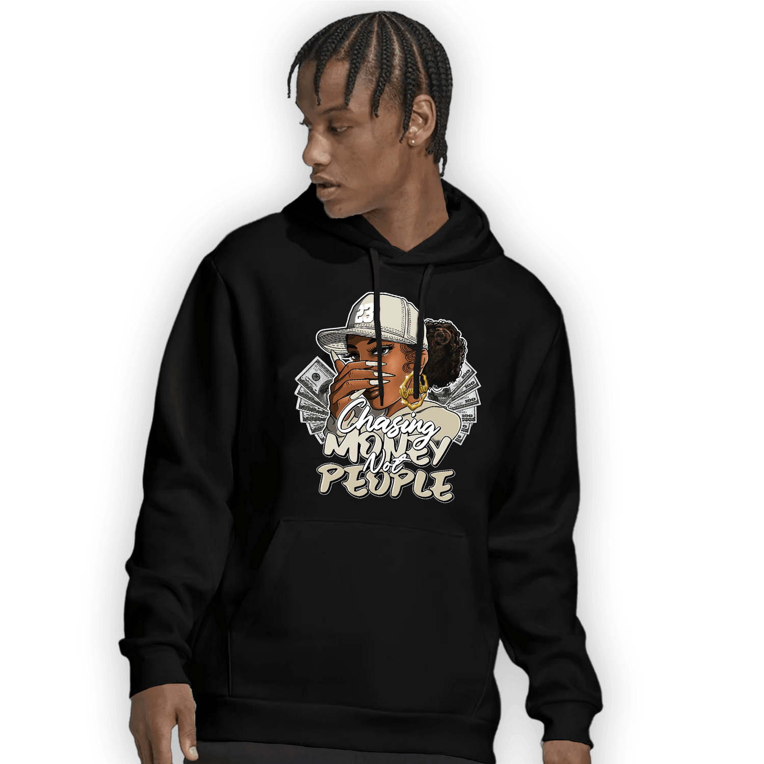 Gratitude 11s Hoodie Match Melanin Chasing Money - NastyJamz