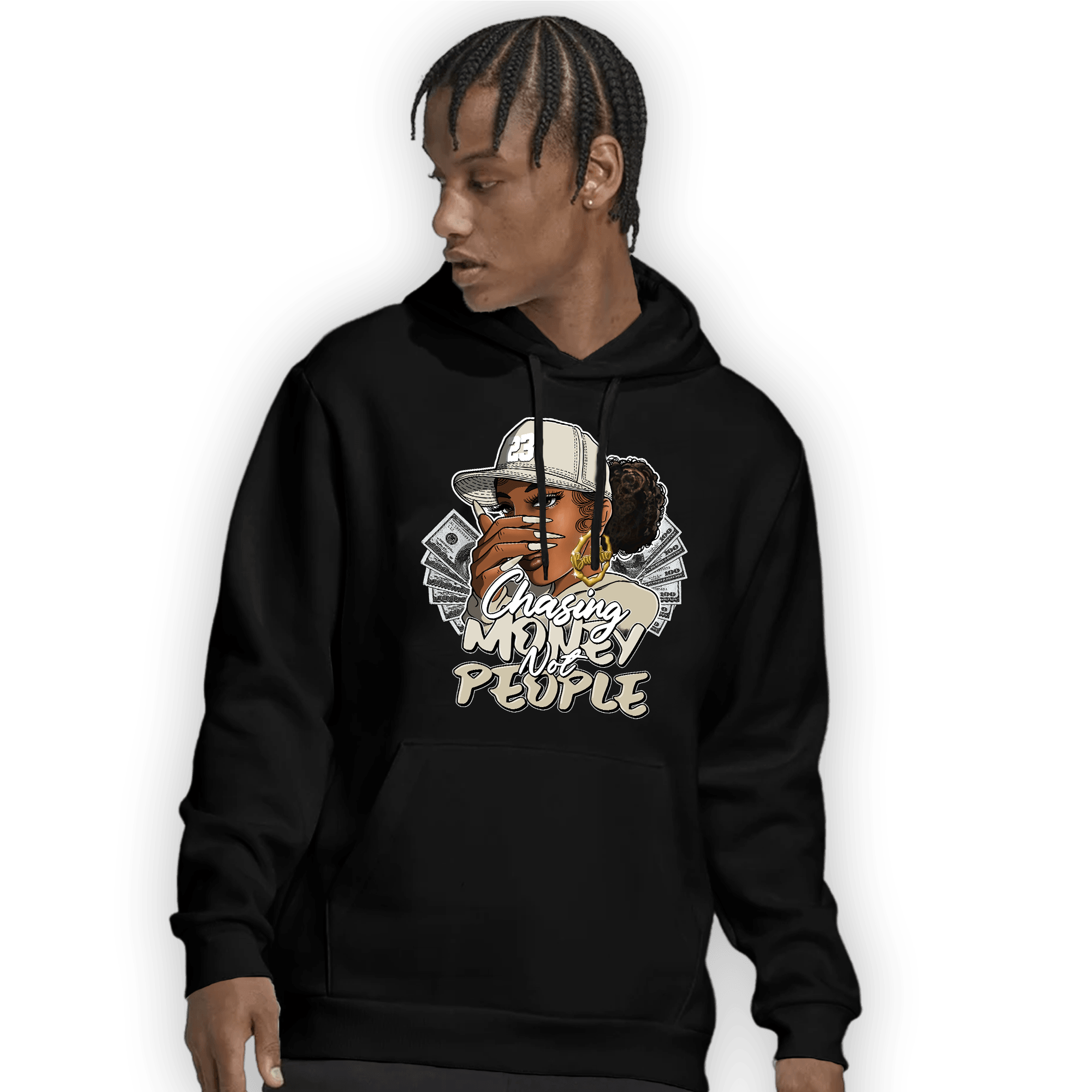 Gratitude 11s Hoodie Match Melanin Chasing Money - NastyJamz