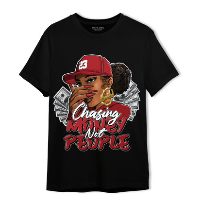 Cherry 12s T Shirt Match Melanin Chasing Money - NastyJamz