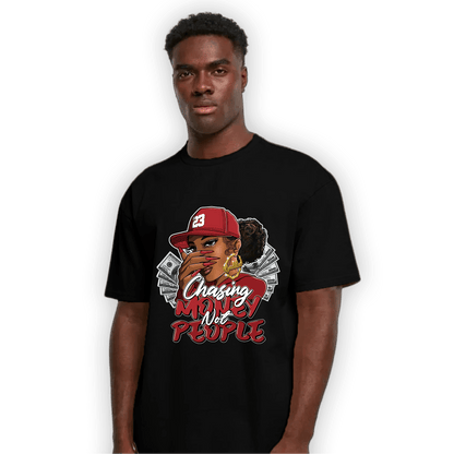 Cherry 12s T Shirt Match Melanin Chasing Money - NastyJamz