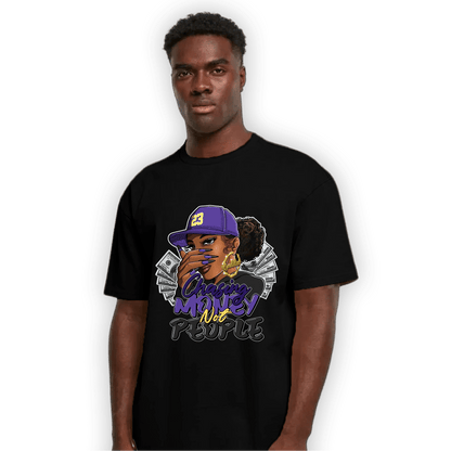 Field Purple 12s T Shirt Match Melanin Chasing Money - NastyJamz