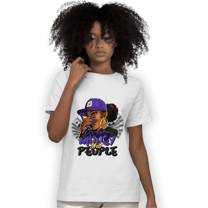 Field Purple 12s T Shirt Match Melanin Chasing Money - NastyJamz