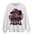 Field Purple 12s Sweatshirt Match Melanin Chasing Money - NastyJamz