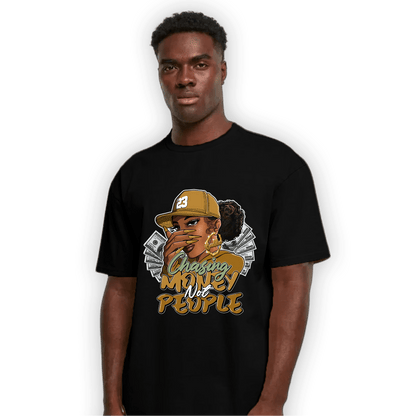 Wheat 13s T Shirt Match Melanin Chasing Money - NastyJamz