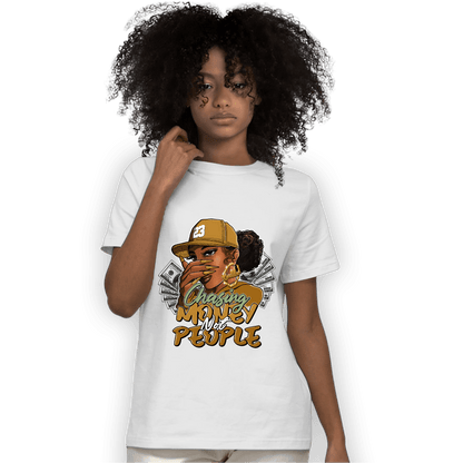 Wheat 13s T Shirt Match Melanin Chasing Money - NastyJamz