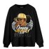 Mid SE Black Gold 1s Sweatshirt Match Melanin Chasing Money - NastyJamz