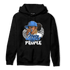 University Blue Toe 1s Hoodie Match Melanin Chasing Money - NastyJamz