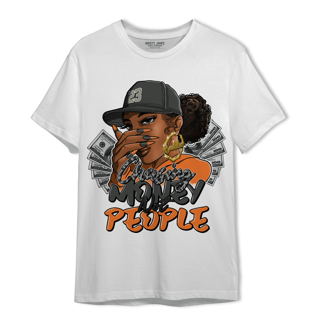 Fear Pack 3s T Shirt Match Melanin Chasing Money - NastyJamz