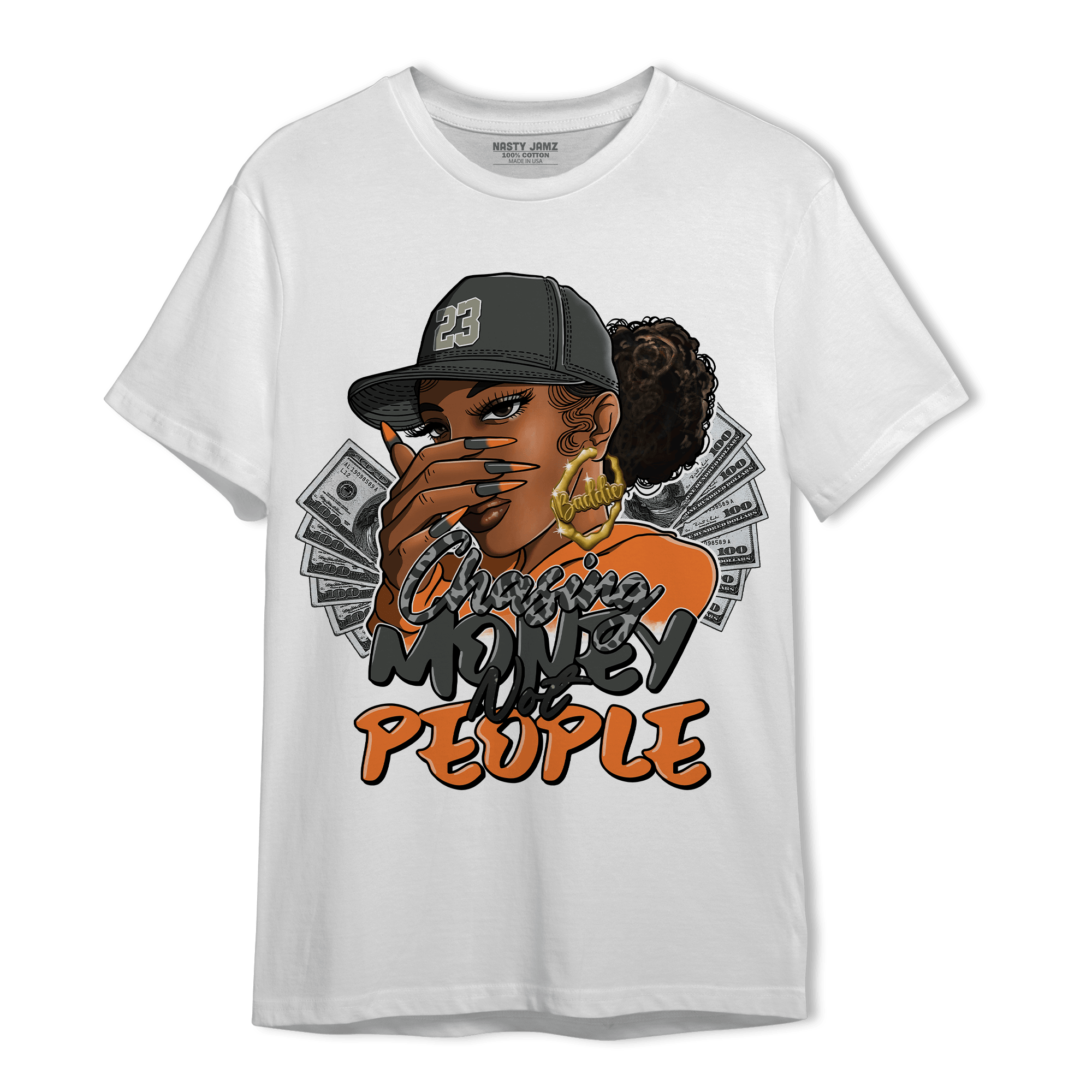 Fear Pack 3s T Shirt Match Melanin Chasing Money - NastyJamz