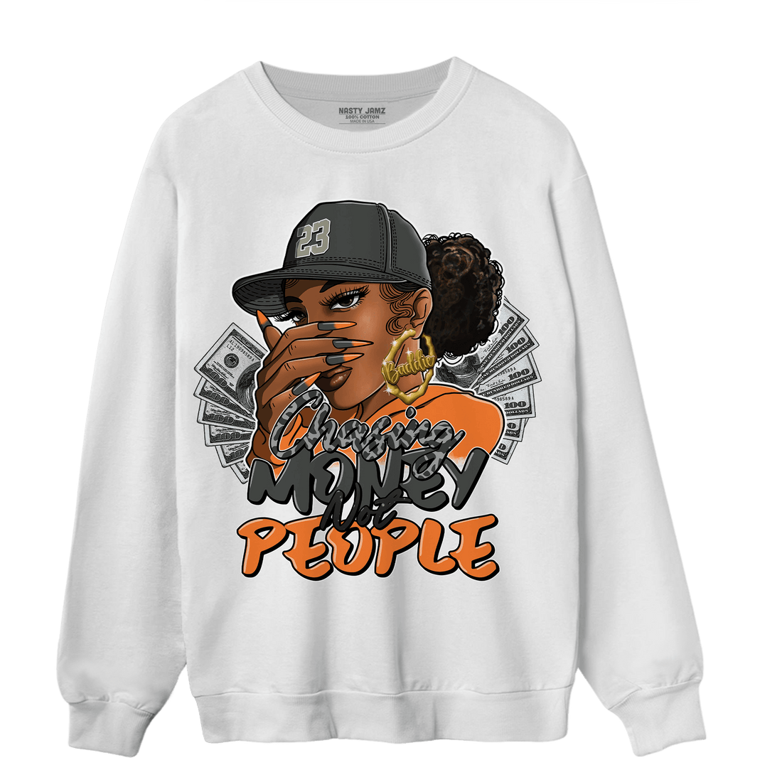 Fear Pack 3s Sweatshirt Match Melanin Chasing Money - NastyJamz