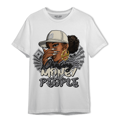 Off Noir 3s T Shirt Match Melanin Chasing Money - NastyJamz