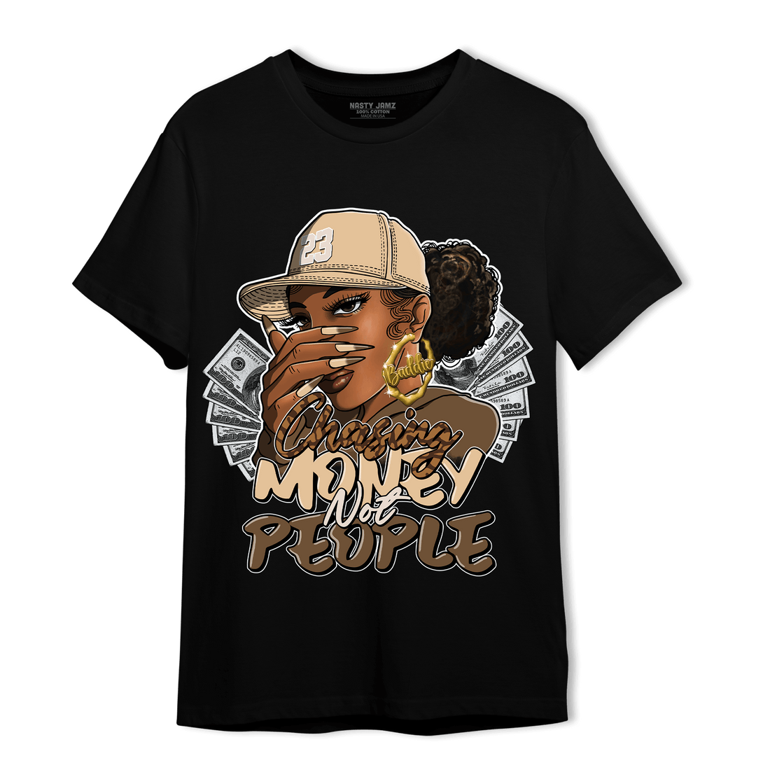 Palomino 3s T Shirt Match Melanin Chasing Money - NastyJamz