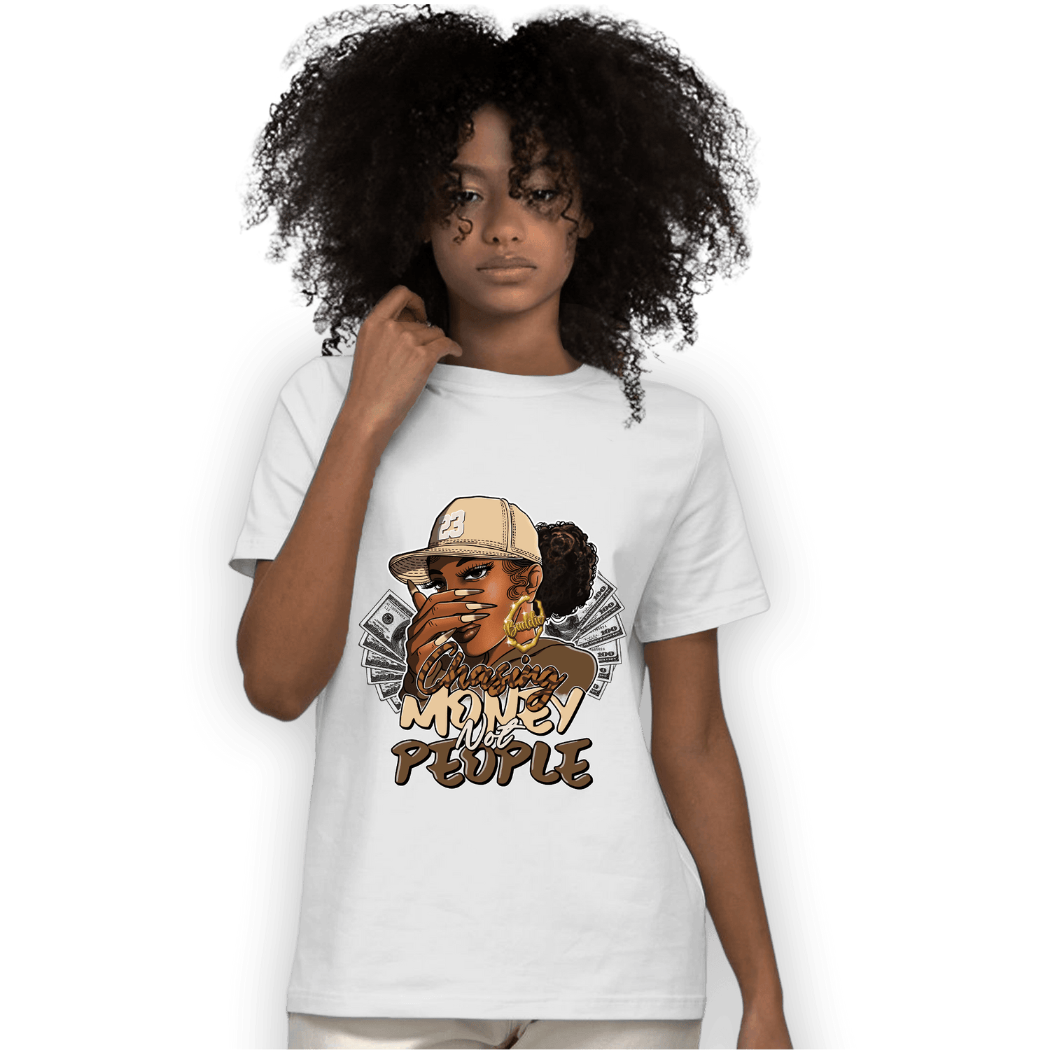 Palomino 3s T Shirt Match Melanin Chasing Money - NastyJamz