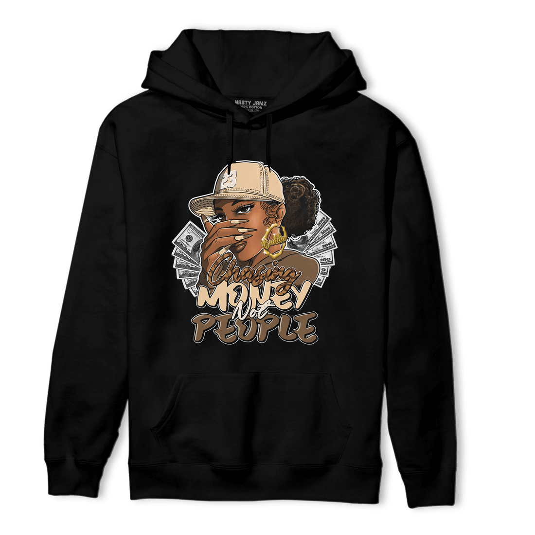Palomino 3s Hoodie Match Melanin Chasing Money - NastyJamz