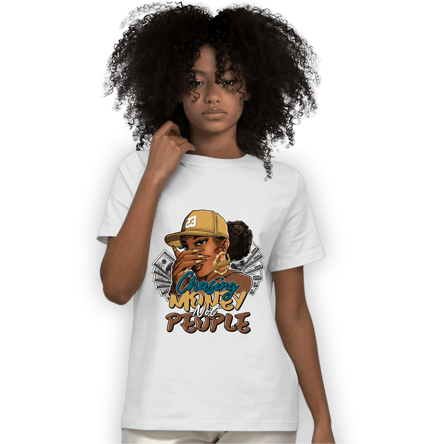 Cacao Wow 4s T Shirt Match Melanin Chasing Money - NastyJamz