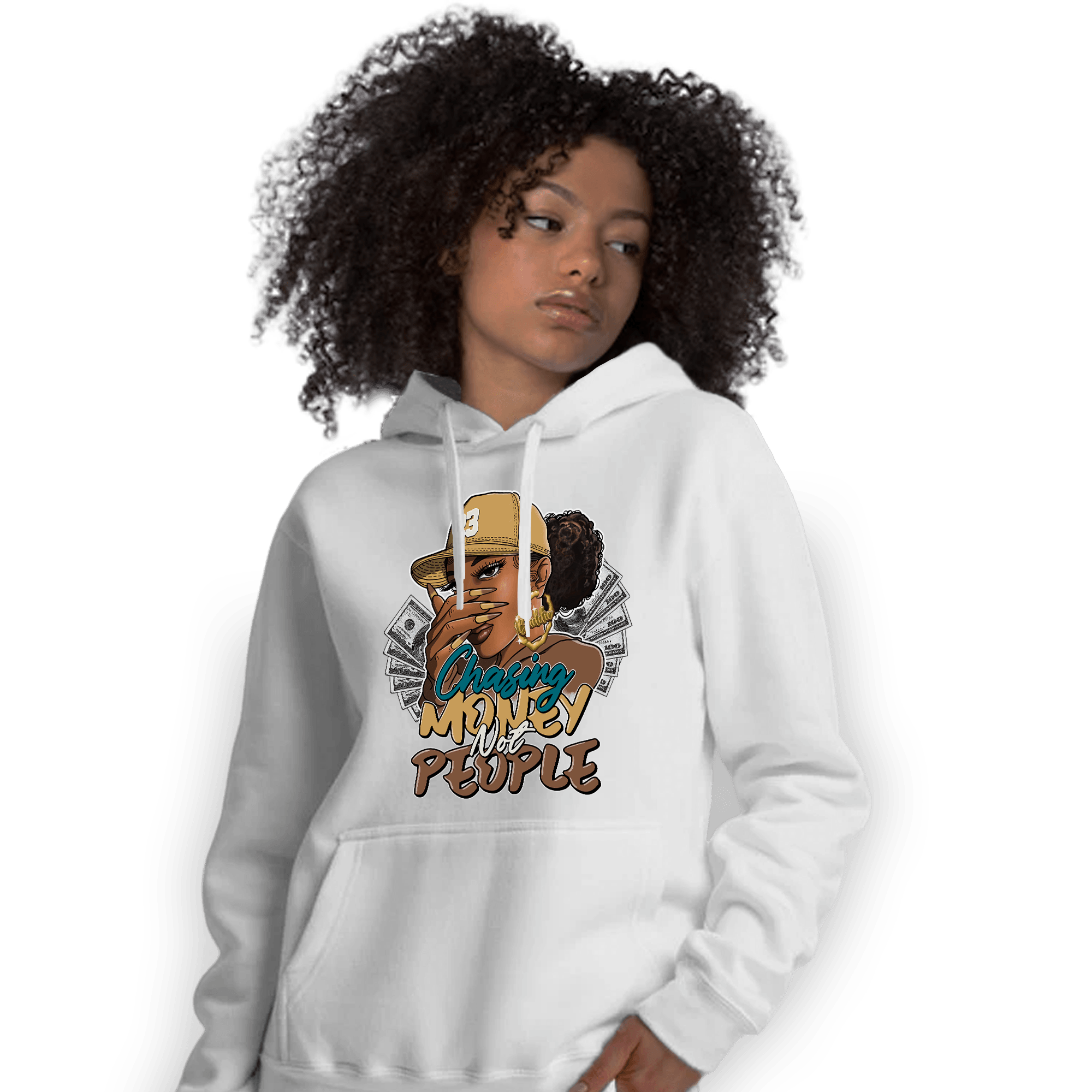 Cacao Wow 4s Hoodie Match Melanin Chasing Money - NastyJamz