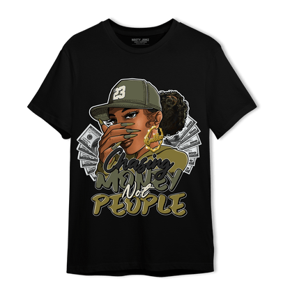 SE Craft Medium Olive 4s T Shirt Match Melanin Chasing Money - NastyJamz